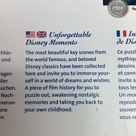 Ravensburger Disney Aladdin & Jasmine 1000 Piece Jigsaw Puzzle Collectors Editio - Picture 5 of 10